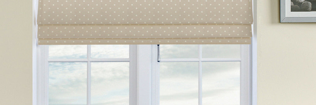 Dotted Roman Blinds