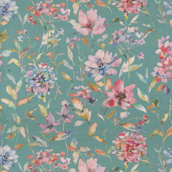 Claremont Teal Fabric by the Metre