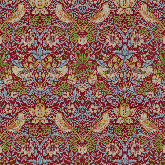 Avery Tapestry Claret - William Morris Inspired Upholstered Pelmets