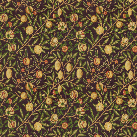 Orchard Tapestry Ebony - William Morris Inspired Apex Curtains