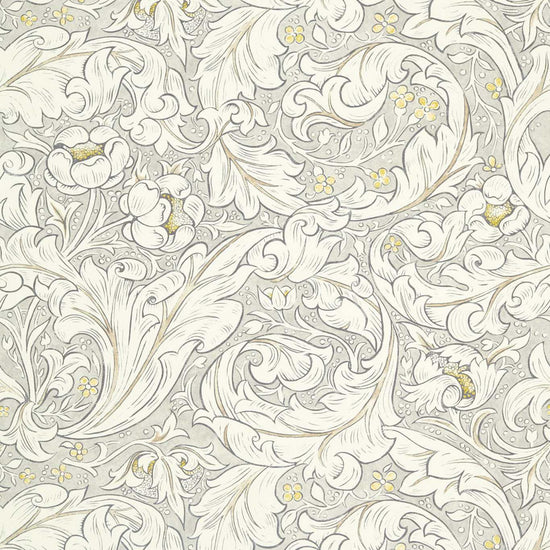 Pure Bachelors Button Print Horned Poppy Grey 226486 Fabric by the Metre