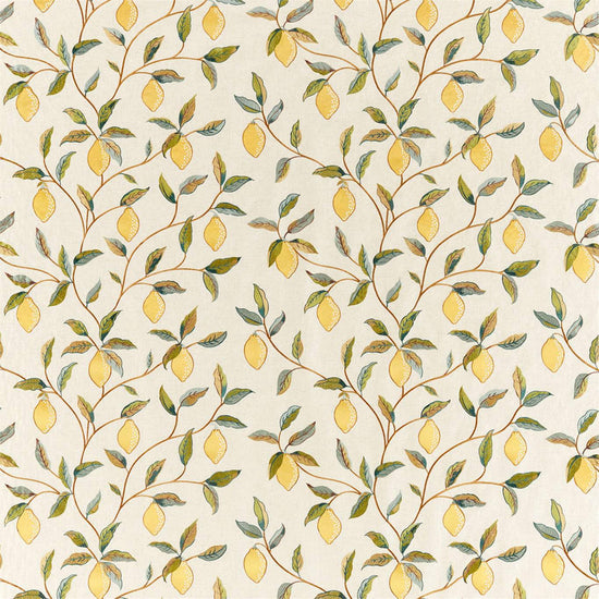 Lemon Tree Embroidery Bayleaf Lemon 236823 Apex Curtains