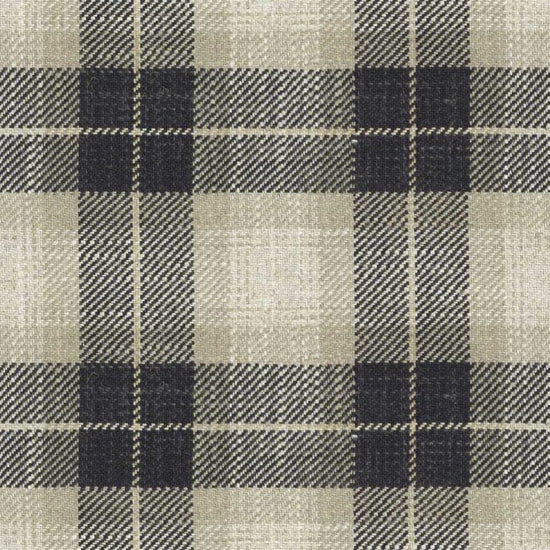 Kintyre Check Charcoal Fabric by the Metre