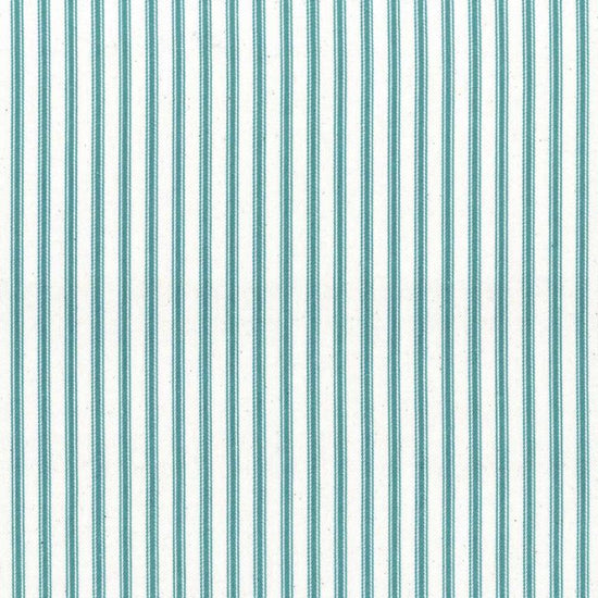 Ticking Stripe 1 Aqua Fabric by the Metre