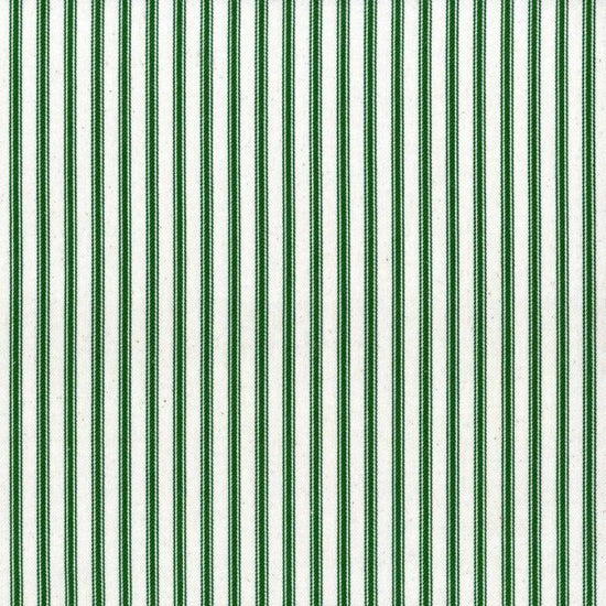 Ticking Stripe 1 Racing Green Fabric by the Metre