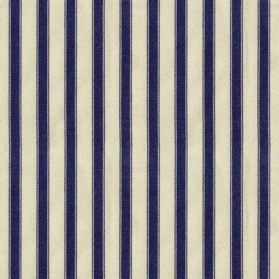 Ticking Stripe 2 Navy Fabric by the Metre