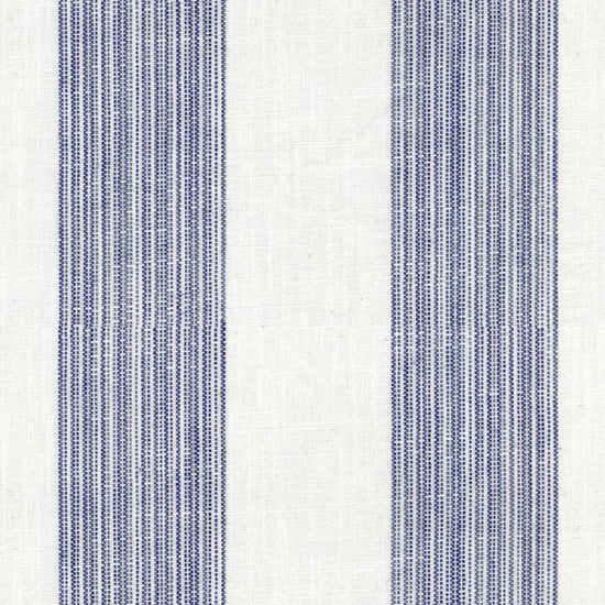 Lulworth Stripe Cobalt Fabric by the Metre