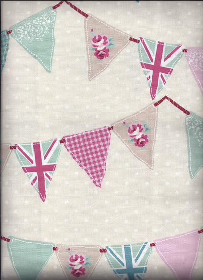 Bunting Pink Upholstered Pelmets