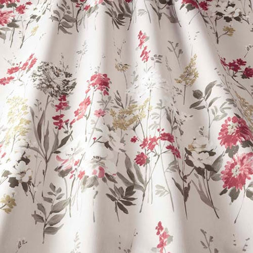 Wild Meadow Ruby Fabric by the Metre