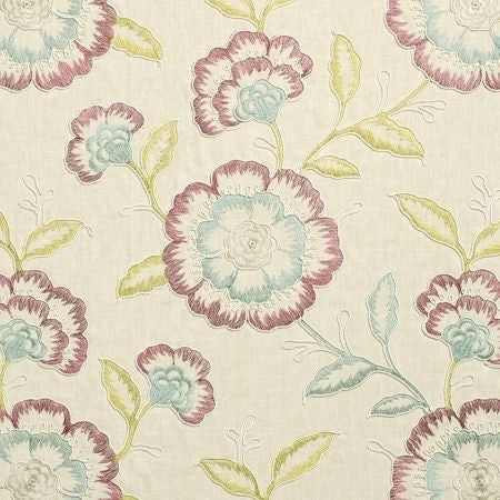 Richmond Raspberry/Duckegg Fabric by the Metre