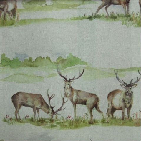 Moorland Stag Linen Samples