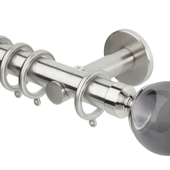 Grey Ball Stainless Steel Curtain Poles