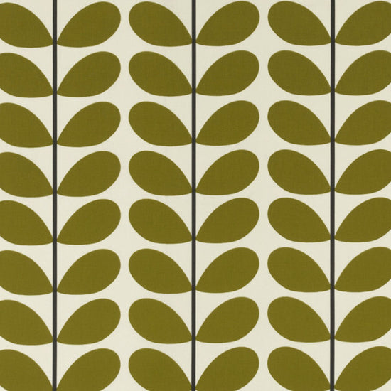 Two Colour Stem Olive Fabric by the Metre