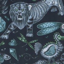 Extinct Navy Velvet Roman Blinds Extinct Navy Velvet Roman Blinds