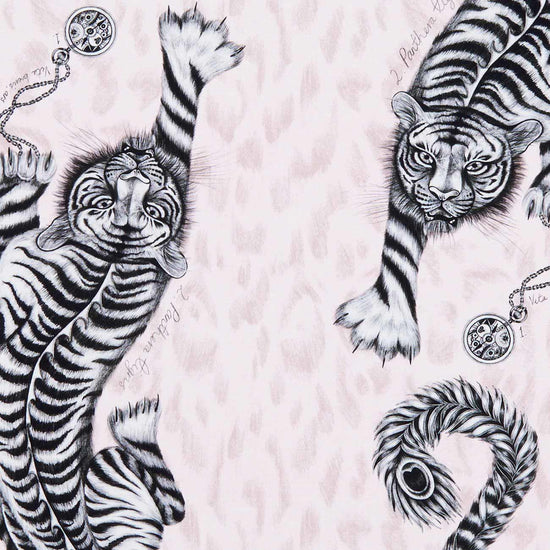 Tigris Pink Curtain Tie Backs