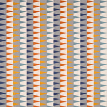 Azul Rust Navy Nordic 132013 Roman Blinds