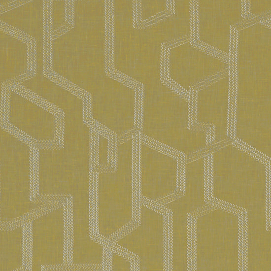 Labyrinth Citron Curtain Tie Backs