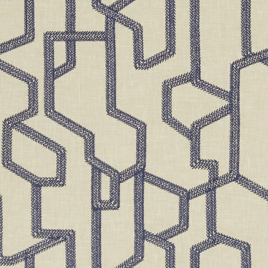 Labyrinth Midnight Curtain Tie Backs