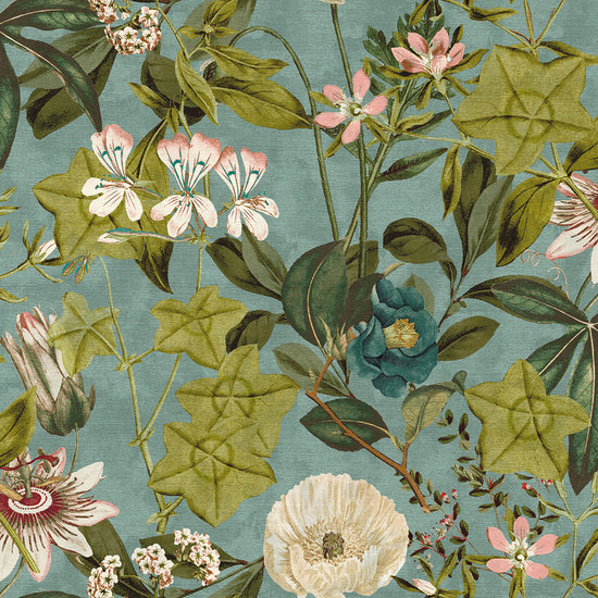 Passiflora Mineral Blush Fabric by the Metre