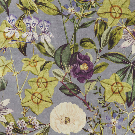 Passiflora Slare Amethyst Fabric by the Metre