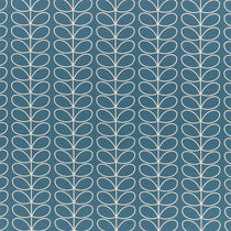 Linear Stem Deep Duck Egg Fabric by the Metre