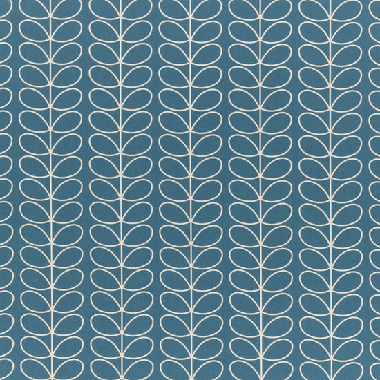 Linear Stem Deep Duck Egg Fabric by the Metre