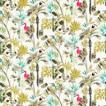 Palm Charcoal Citron Fabric by the Metre