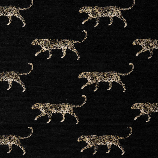 Leopard Noir Fabric by the Metre