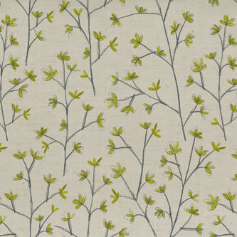 Ophelia Linen Lime Apex Curtains