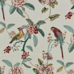 Birds Of Paradise Damson Fabric by the Metre