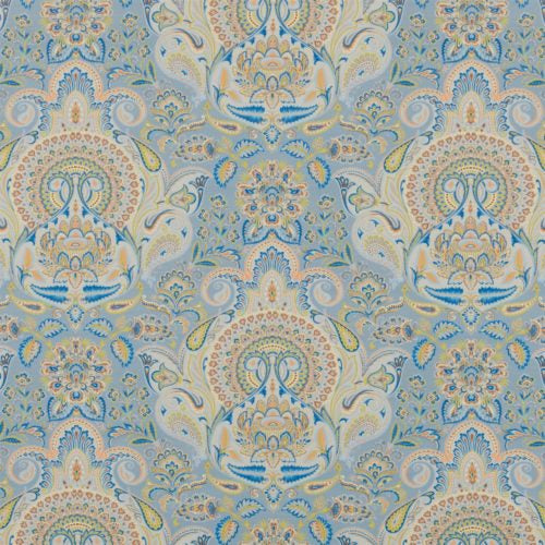 SHIRAZ Marine Blue Fabric by the Metre