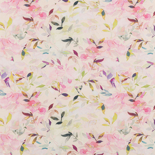 Gouache-Blossom Upholstered Pelmets