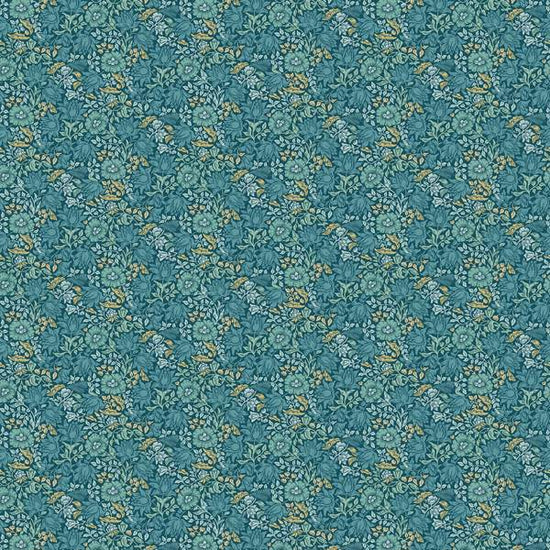 Mallow Teal Fabric by the Metre