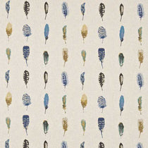 Limosa Indigo Mustard Stone Fabric by the Metre Limosa Indigo Mustard Stone Fabric by the Metre