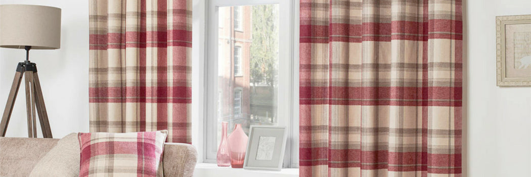 Checked Curtains