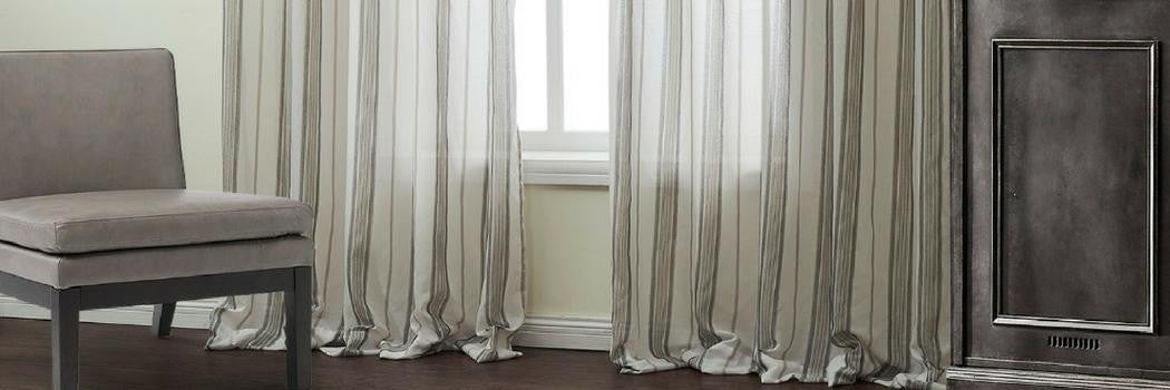 Striped Voile Curtains