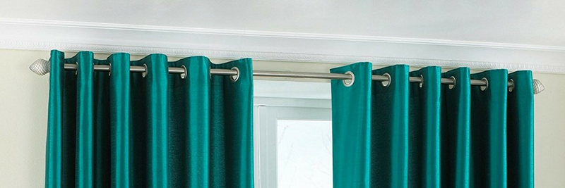 Teal Curtains