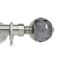 Smoke Facet Stainless Steel Curtain Poles