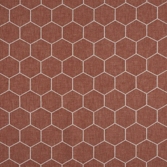 Beehive Terracotta Fabric by the Metre