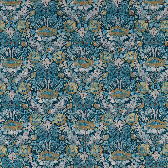 Ashbourne Teal Curtains