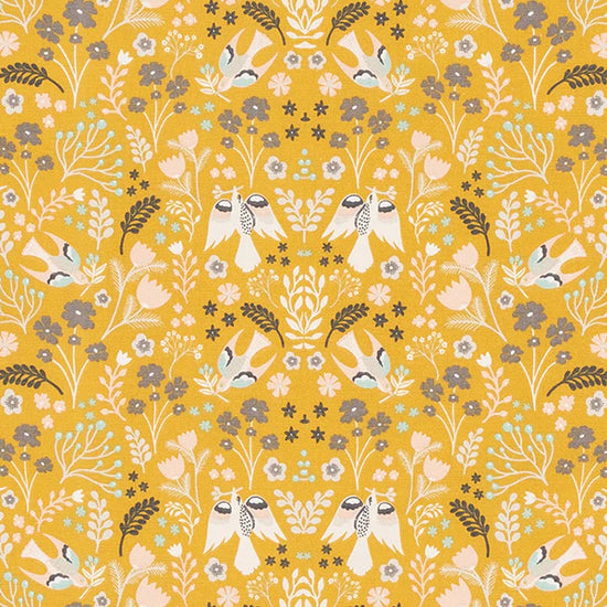 Folklore Ochre Fabric by the Metre