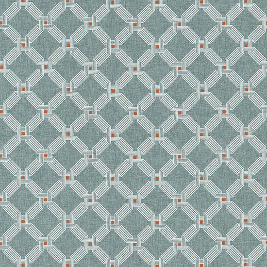 Morocco Teal Fabric by the Metre