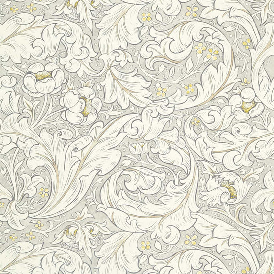 Pure Bachelors Button Print Horned Poppy Grey 226486 Apex Curtains