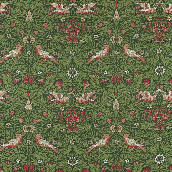 Bird Tapestry Tump Green 237311 Upholstered Pelmets