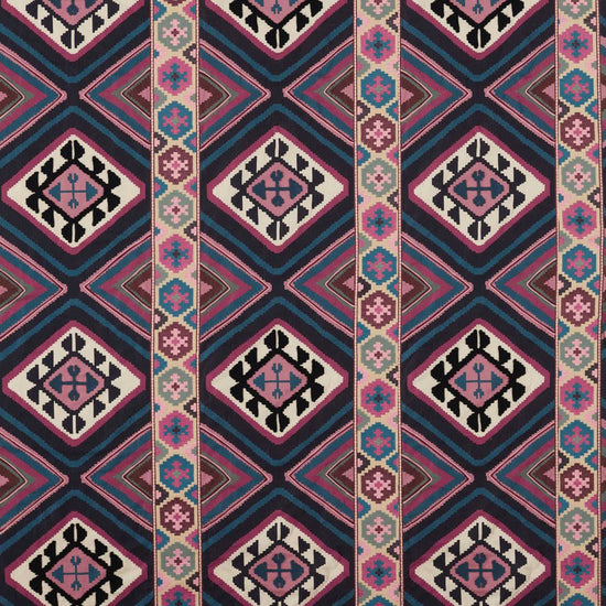 Dorothys Kilim Barbed Berry Indigo 237306 Roman Blinds