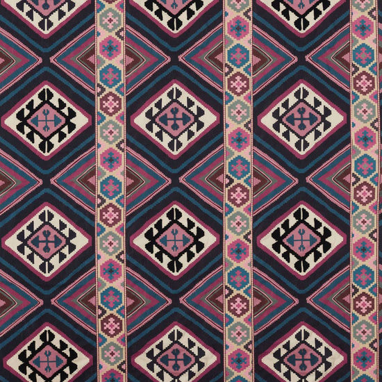 Dorothys Kilim Barbed Berry Indigo 237306 Fabric by the Metre
