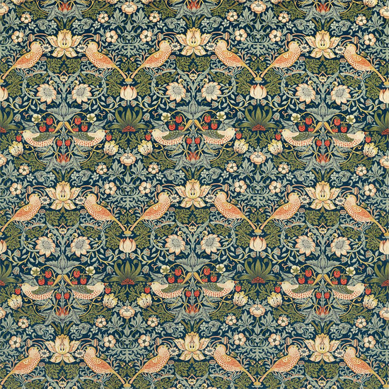 Strawberry Thief Velvet Indigo Thyme 236932 Tablecloths