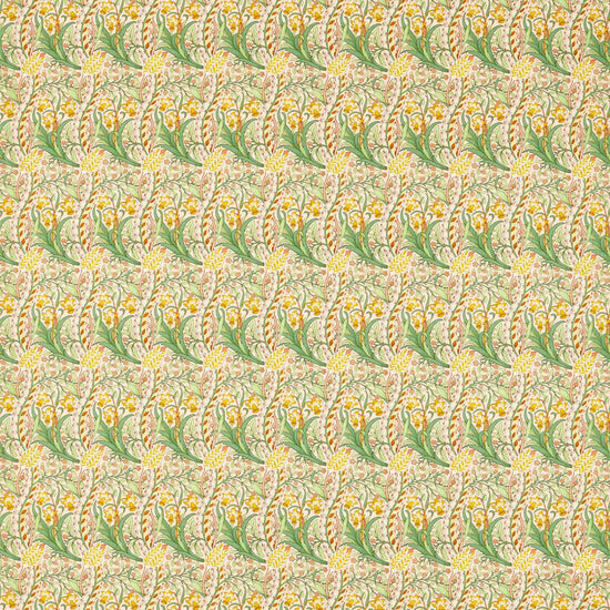 Daffodil Pink Leaf Green 226992 Upholstered Pelmets