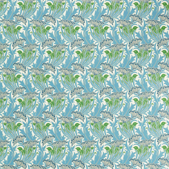 Lace Flower Garden Green Lagoon 227229 Roman Blinds