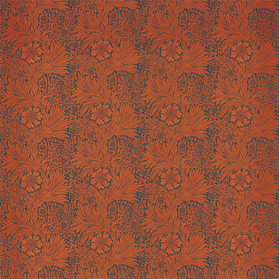 Marigold Navy Burnt Orange 226845 Fabric by the Metre